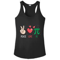 Peace Love Pi Happy Pi Day Funny Pi Day Math Geek Cute Gift Ladies PosiCharge Competitor Racerback Tank