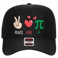 Peace Love Pi Happy Pi Day Funny Pi Day Math Geek Cute Gift Trucker Hat