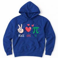 Peace Love Pi Happy Pi Day Funny Pi Day Math Geek Cute Gift Hoodie