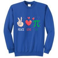 Peace Love Pi Happy Pi Day Funny Pi Day Math Geek Cute Gift Sweatshirt