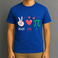 Peace Love Pi Happy Pi Day Funny Pi Day Math Geek Cute Gift T-Shirt