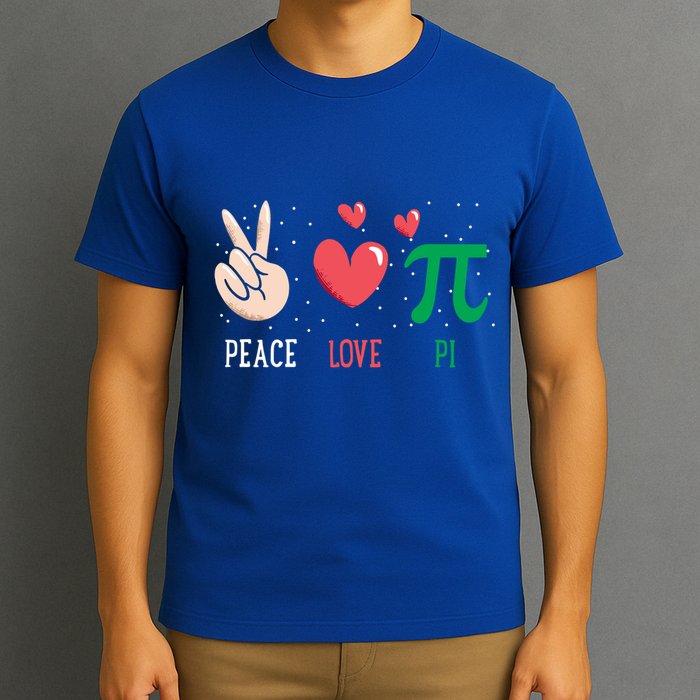 Peace Love Pi Happy Pi Day Funny Pi Day Math Geek Cute Gift T-Shirt
