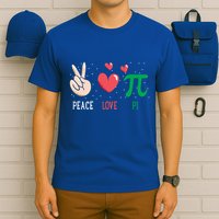 Peace Love Pi Happy Pi Day Funny Pi Day Math Geek Cute Gift T-Shirt