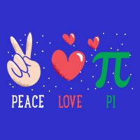 Peace Love Pi Happy Pi Day Funny Pi Day Math Geek Cute Gift T-Shirt