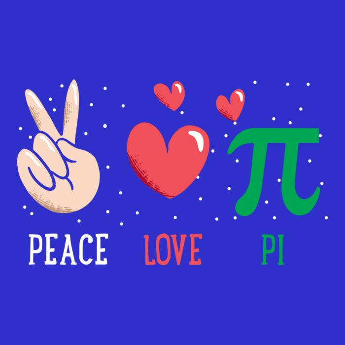 Peace Love Pi Happy Pi Day Funny Pi Day Math Geek Cute Gift T-Shirt