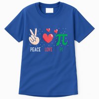 Peace Love Pi Happy Pi Day Funny Pi Day Math Geek Cute Gift Tall T-Shirt