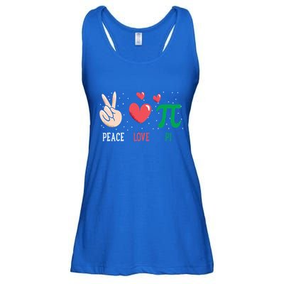Peace Love Pi Happy Pi Day Funny Pi Day Math Geek Cute Gift Ladies Essential Flowy Tank