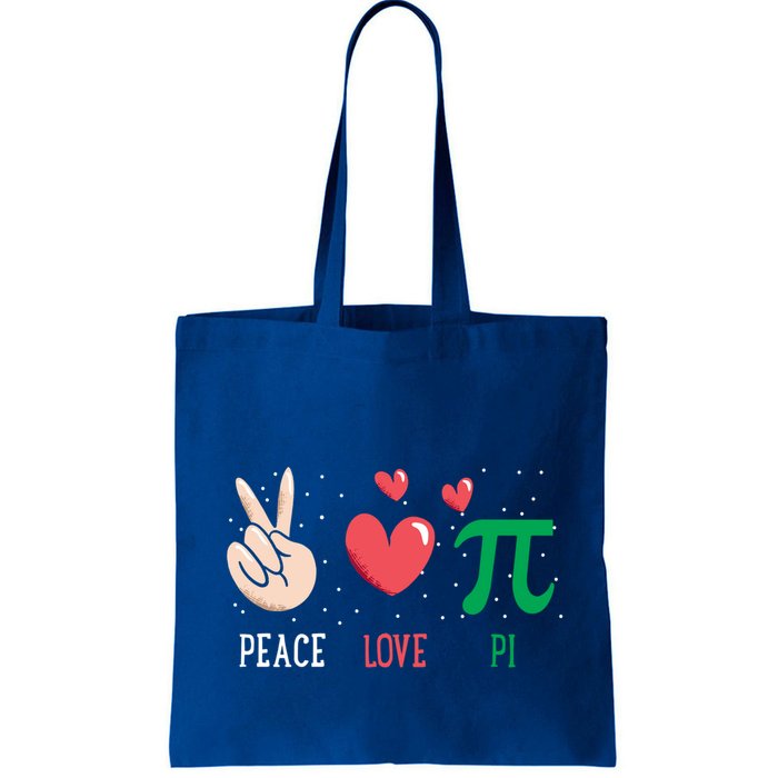 Peace Love Pi Happy Pi Day Funny Pi Day Math Geek Cute Gift Bag