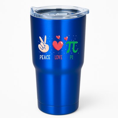 Peace Love Pi Happy Pi Day Funny Pi Day Math Geek Cute Gift Tumbler