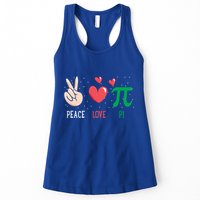 Peace Love Pi Happy Pi Day Funny Pi Day Math Geek Cute Gift Womens Tank Top
