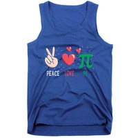 Peace Love Pi Happy Pi Day Funny Pi Day Math Geek Cute Gift Tank Top