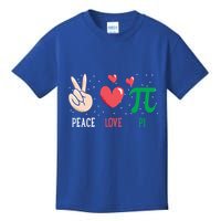 Peace Love Pi Happy Pi Day Funny Pi Day Math Geek Cute Gift Kids T-Shirt
