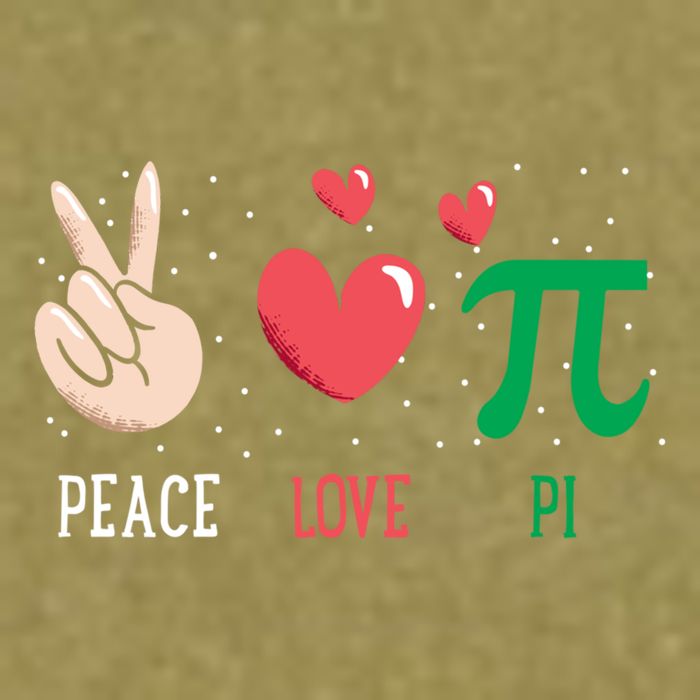 Peace Love Pi Happy Pi Day Funny Pi Day Math Geek Cute Gift Garment-Dyed Women's Muscle Tee