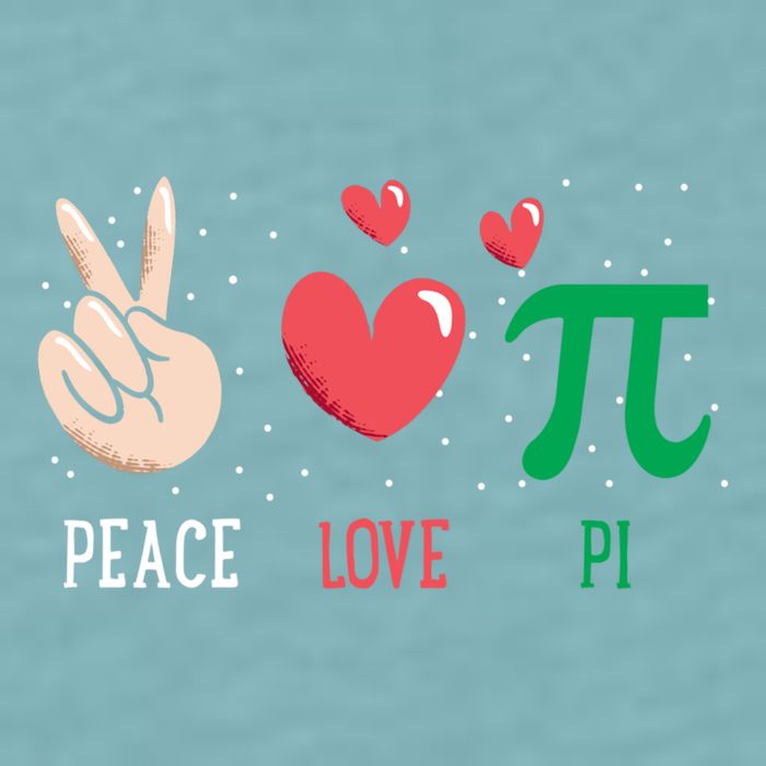 Peace Love Pi Happy Pi Day Funny Pi Day Math Geek Cute Gift Sueded Cloud Jersey T-Shirt