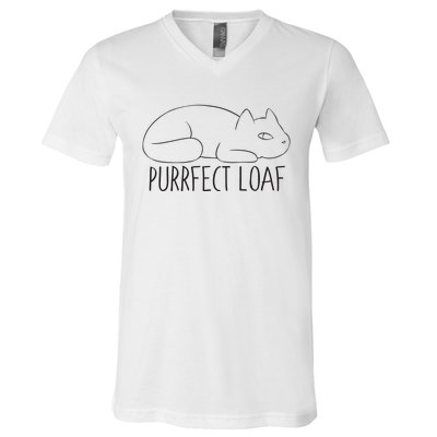 Purrfect Loaf V-Neck T-Shirt