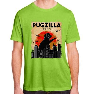 Pug Lover Pugzilla Funny Pug Funny Dog  Adult ChromaSoft Performance T-Shirt