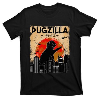 Pug Lover Pugzilla Funny Pug Funny Dog  T-Shirt