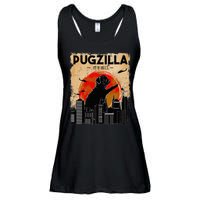 Pug Lover Pugzilla Funny Pug Funny Dog  Ladies Essential Flowy Tank