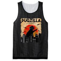 Pug Lover Pugzilla Funny Pug Funny Dog  Mesh Reversible Basketball Jersey Tank