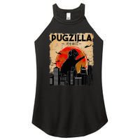 Pug Lover Pugzilla Funny Pug Funny Dog  Women's Perfect Tri Rocker Tank