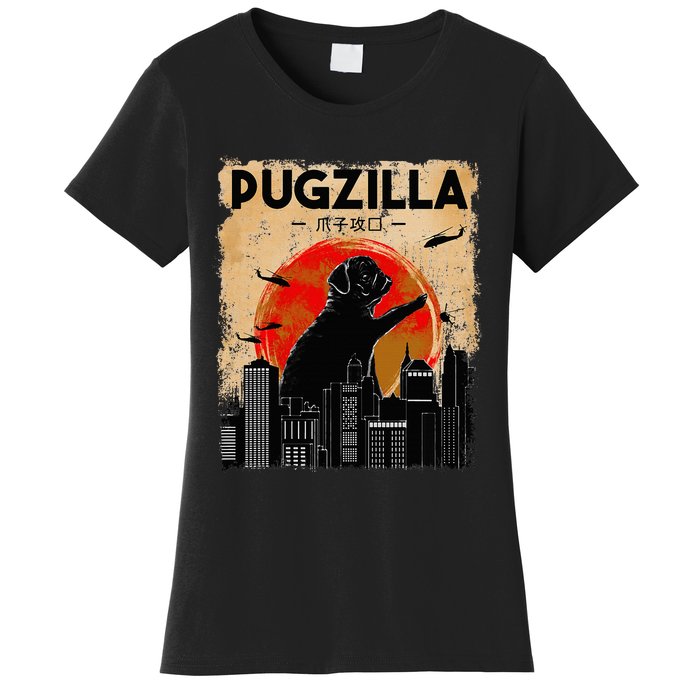 Pug Lover Pugzilla Funny Pug Funny Dog  Women's T-Shirt