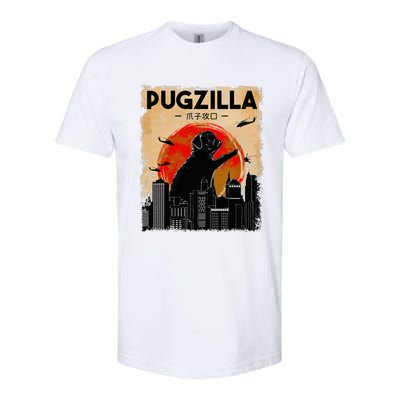 Pug Lover Pugzilla Funny Pug Funny Dog  Softstyle CVC T-Shirt