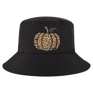 Pumpkin Leopard Print Cheetah Fall Thanksgiving Cool Comfort Performance Bucket Hat