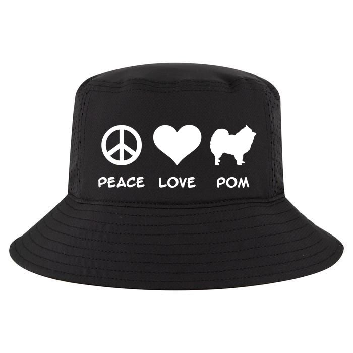 Peace Love Pomeranian Cool Comfort Performance Bucket Hat
