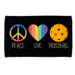 Peace Love Pickleball Gift Microfiber Hand Towel