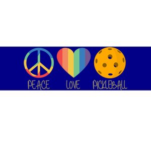 Peace Love Pickleball Gift Bumper Sticker