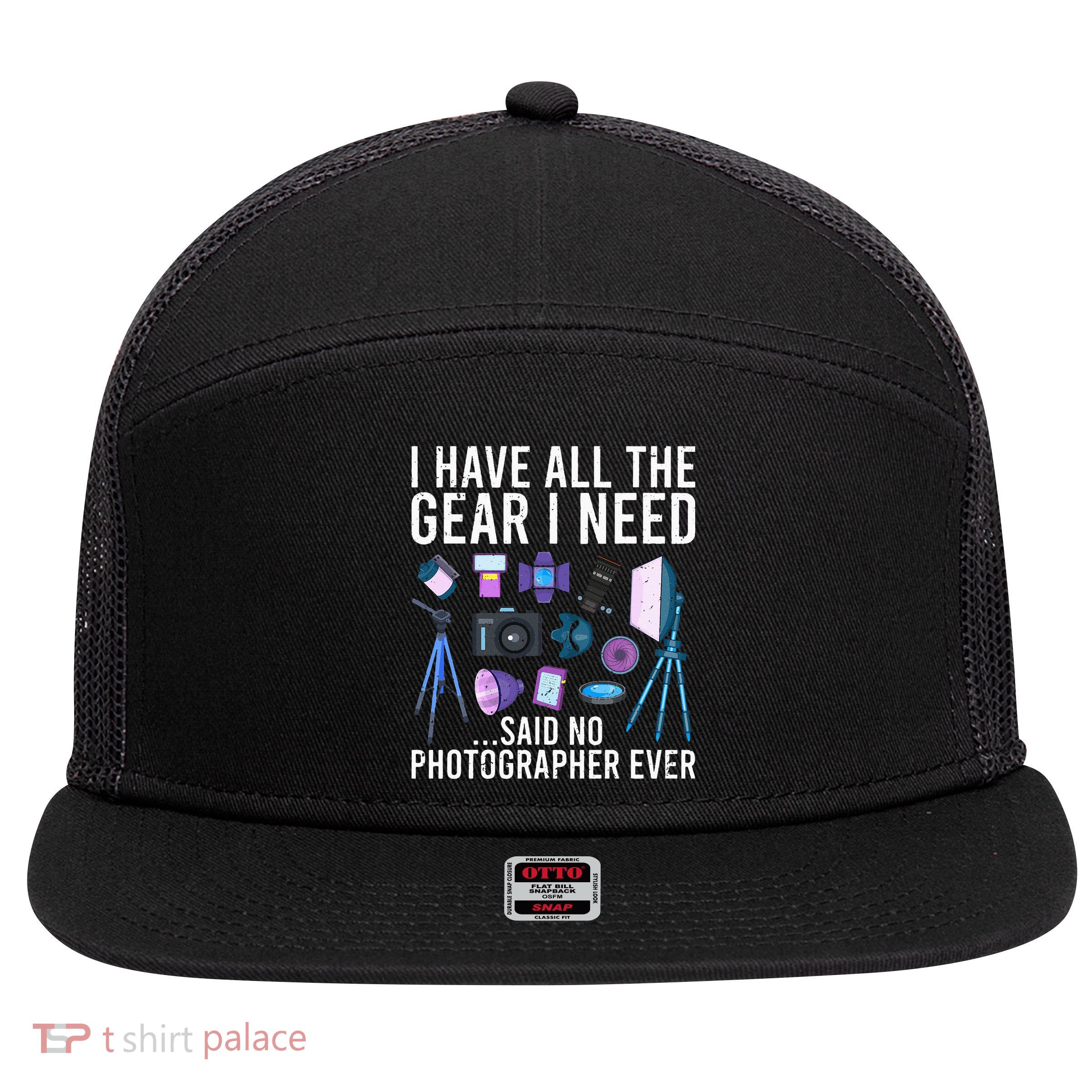 Photography Lover Photographer Photography 7 Panel Mesh Trucker Snapback Hat
