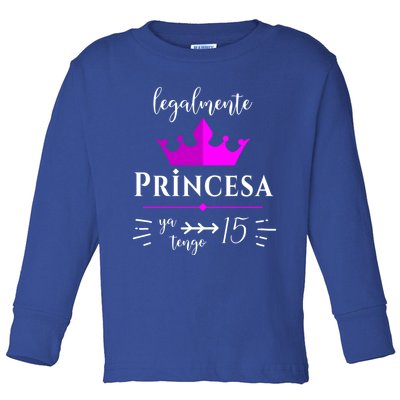 Princesa Latina Quince Birthday Quinceanera Cute Gift Toddler Long Sleeve Shirt