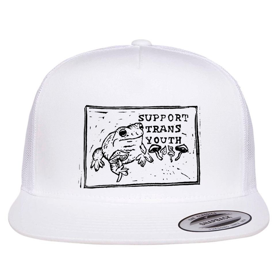 Protect Lgbt Quote Flat Bill Trucker Hat