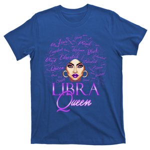 Purple Libra Queen Lady September Birthday Cute Gift T-Shirt