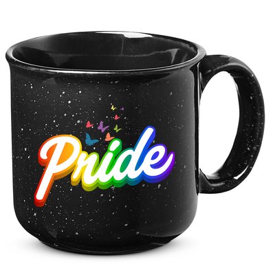 Pride Logo Rainbow Butterflies  15oz Campfire Ceramic Mug