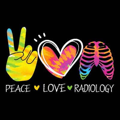Peace Love Radiology Radiologist Gift X-ray Radiology Tech T-Shirt