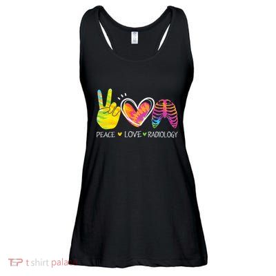 Peace Love Radiology Radiologist Gift X-ray Radiology Tech Ladies Essential Flowy Tank