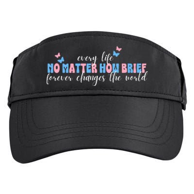 Pregnancy Loss Remembrance No Matter How Brief For Wo Mom Adult Drive Performance Visor