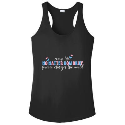 Pregnancy Loss Remembrance No Matter How Brief For Wo Mom Ladies PosiCharge Competitor Racerback Tank
