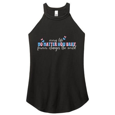 Pregnancy Loss Remembrance No Matter How Brief For Wo Mom Women's Perfect Tri Rocker Tank