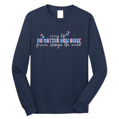 Pregnancy Loss Remembrance No Matter How Brief For Wo Mom Long Sleeve Shirt