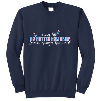 Pregnancy Loss Remembrance No Matter How Brief For Wo Mom Sweatshirt