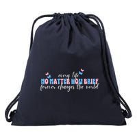 Pregnancy Loss Remembrance No Matter How Brief For Wo Mom Drawstring Bag