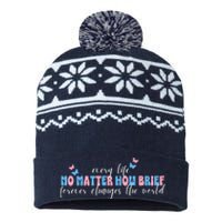 Pregnancy Loss Remembrance No Matter How Brief For Wo Mom USA-Made Snowflake Beanie