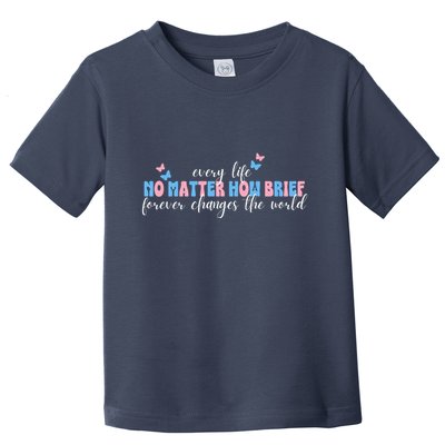 Pregnancy Loss Remembrance No Matter How Brief For Wo Mom Toddler T-Shirt