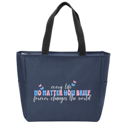 Pregnancy Loss Remembrance No Matter How Brief For Wo Mom Zip Tote Bag