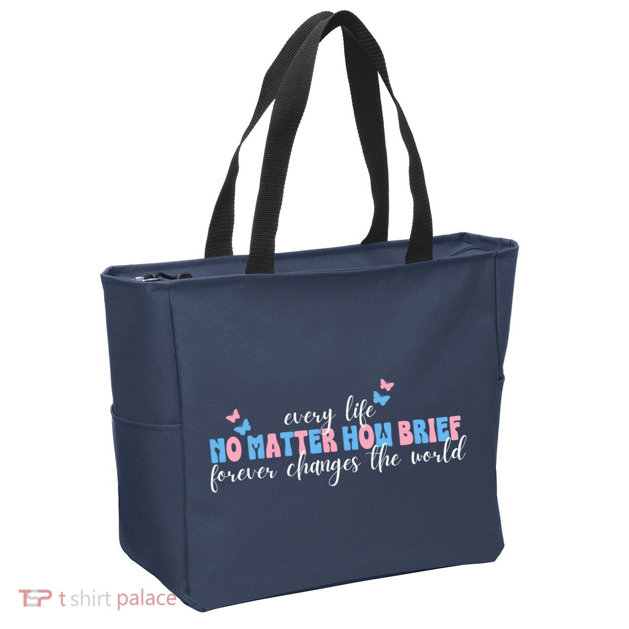 Pregnancy Loss Remembrance No Matter How Brief For Wo Mom Zip Tote Bag
