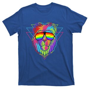 Pride Lgbt Rainbow Lion With Sunglasses Gift T-Shirt