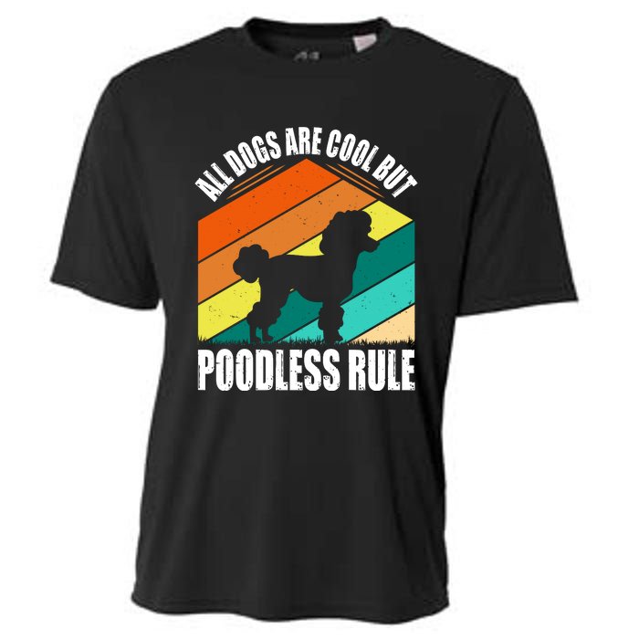 Poodle Love Retro Vibe Cooling Performance Crew T-Shirt