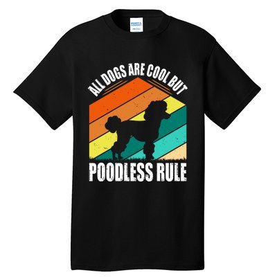 Poodle Love Retro Vibe Tall T-Shirt